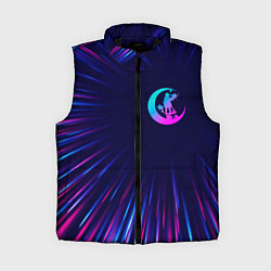 Женский жилет Angels of Death neon blast lines, цвет: 3D-черный