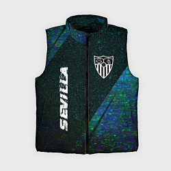 Женский жилет Sevilla glitch blue