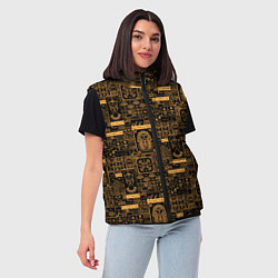 Женский жилет Египетский орнамент - паттерн, цвет: 3D-красный — фото 2