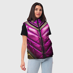 Женский жилет Текстурная кожа в космическом стиле, цвет: 3D-черный — фото 2