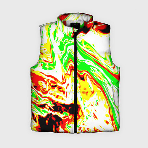 Женский жилет Кислотные краски / 3D-Красный – фото 1