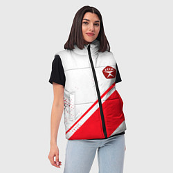 Женский жилет СССР спортивный стиль и знак качества, цвет: 3D-красный — фото 2