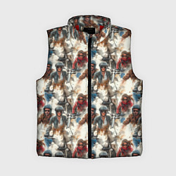 Женский жилет Акварель -мотогонщики