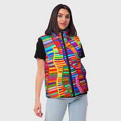 Женский жилет Абстрактная полноцветная живопись, цвет: 3D-красный — фото 2
