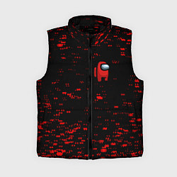Женский жилет Among us текстура краски, цвет: 3D-черный
