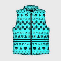 Женский жилет Ведьмак зимний паттерн, цвет: 3D-черный