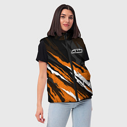 Женский жилет KTM - Рваный гексагон, цвет: 3D-черный — фото 2