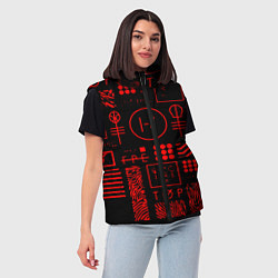 Женский жилет Twenty one pilots pattern rock, цвет: 3D-красный — фото 2