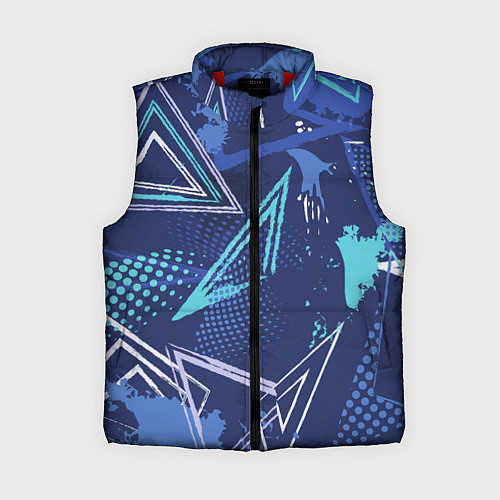 Женский жилет Яркий абстрактный узор для спорта / 3D-Красный – фото 1