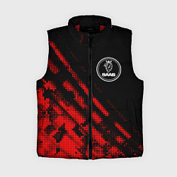 Женский жилет Saab sport grunge, цвет: 3D-красный