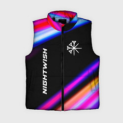 Женский жилет Nightwish neon rock lights