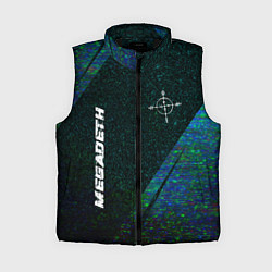 Женский жилет Megadeth glitch blue