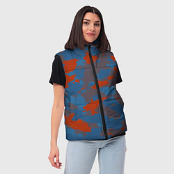 Женский жилет Камуфляжная текстура стиль, цвет: 3D-светло-серый — фото 2