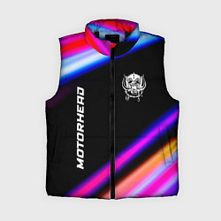 Женский жилет Motorhead neon rock lights, цвет: 3D-черный