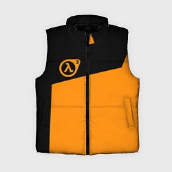 Женский жилет Half life orange game, цвет: 3D-черный