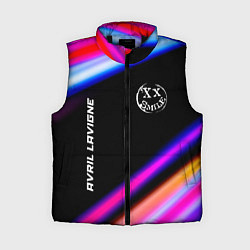 Женский жилет Avril Lavigne neon rock lights, цвет: 3D-черный