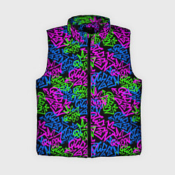 Женский жилет Королева граффити, цвет: 3D-черный