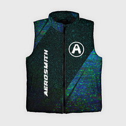 Женский жилет Aerosmith glitch blue