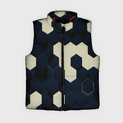 Женский жилет Соты абстракция, цвет: 3D-красный