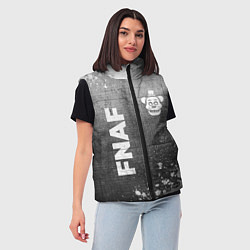 Женский жилет FNAF - grey gradient вертикально, цвет: 3D-черный — фото 2