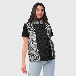 Женский жилет Скандинавский кельтский узор, цвет: 3D-светло-серый — фото 2