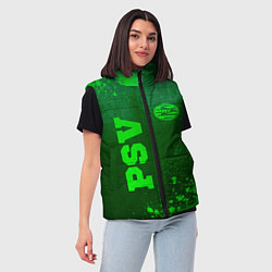 Женский жилет PSV - green gradient вертикально, цвет: 3D-черный — фото 2