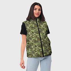 Женский жилет Милитари деньги, цвет: 3D-черный — фото 2