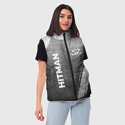 Женский жилет Hitman - grey gradient вертикально, цвет: 3D-черный — фото 2