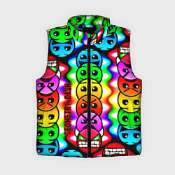 Женский жилет Geometry smile dash, цвет: 3D-светло-серый