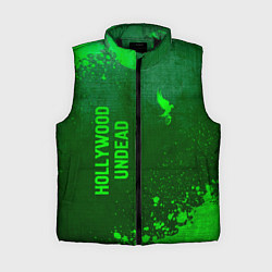 Женский жилет Hollywood Undead - green gradient вертикально