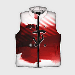 Женский жилет Doom eternal logo краски, цвет: 3D-светло-серый