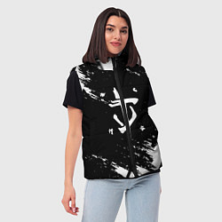 Женский жилет Doom палач лого, цвет: 3D-светло-серый — фото 2