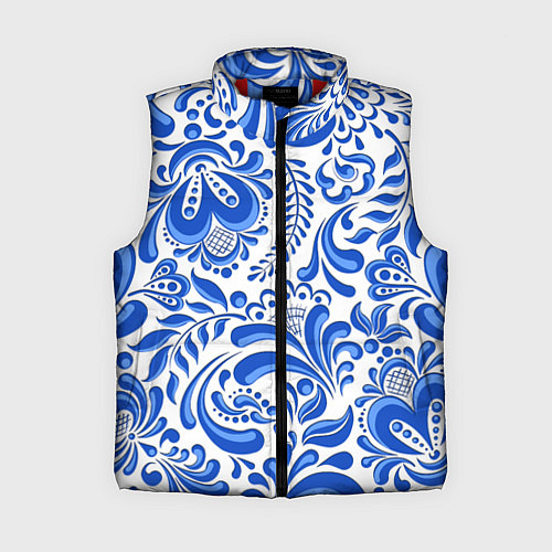 Женский жилет Русская гжель / 3D-Красный – фото 1