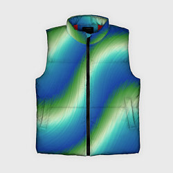 Женский жилет Морская волна арт, цвет: 3D-красный