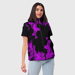 Женский жилет Неоновый огонь текстура, цвет: 3D-светло-серый — фото 2