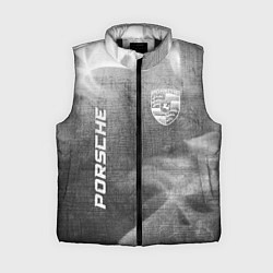 Женский жилет Porsche - grey gradient вертикально