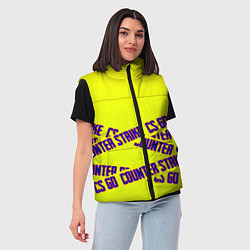 Женский жилет Counter strike game, цвет: 3D-светло-серый — фото 2