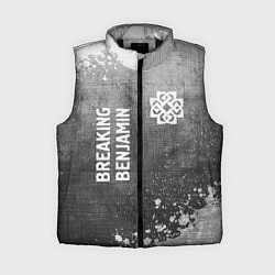 Женский жилет Breaking Benjamin - grey gradient вертикально