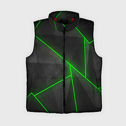 Женский жилет Лучи неон абстракция, цвет: 3D-красный