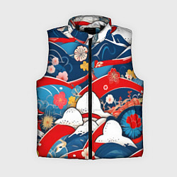 Женский жилет Восточная аппликация, цвет: 3D-черный