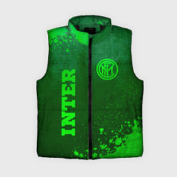 Женский жилет Inter - green gradient вертикально