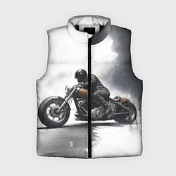 Женский жилет Крутой байкер скетч