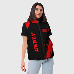 Женский жилет Geely - red gradient вертикально, цвет: 3D-черный — фото 2