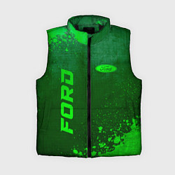 Женский жилет Ford - green gradient вертикально