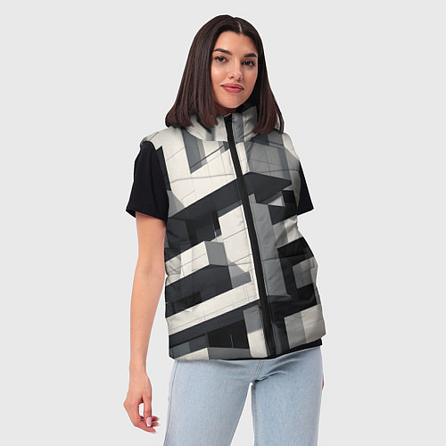 Женский жилет Вдохновлено Ле Корбюзье / 3D-Светло-серый – фото 3