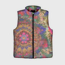 Женский жилет Калейдоскоп красок, цвет: 3D-красный