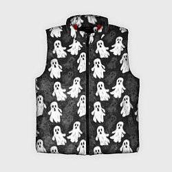 Женский жилет Паттерн с призраками, цвет: 3D-красный
