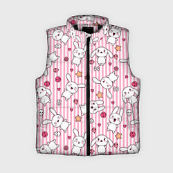 Женский жилет Зайчики паттерн