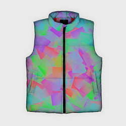 Женский жилет Разноцветные слайды - абстракция, цвет: 3D-красный
