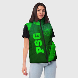 Женский жилет PSG - green gradient вертикально, цвет: 3D-черный — фото 2